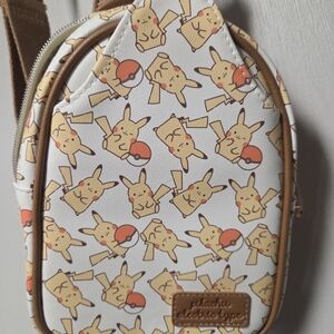 Pokemon Pikachu White and Brown Kids Bag